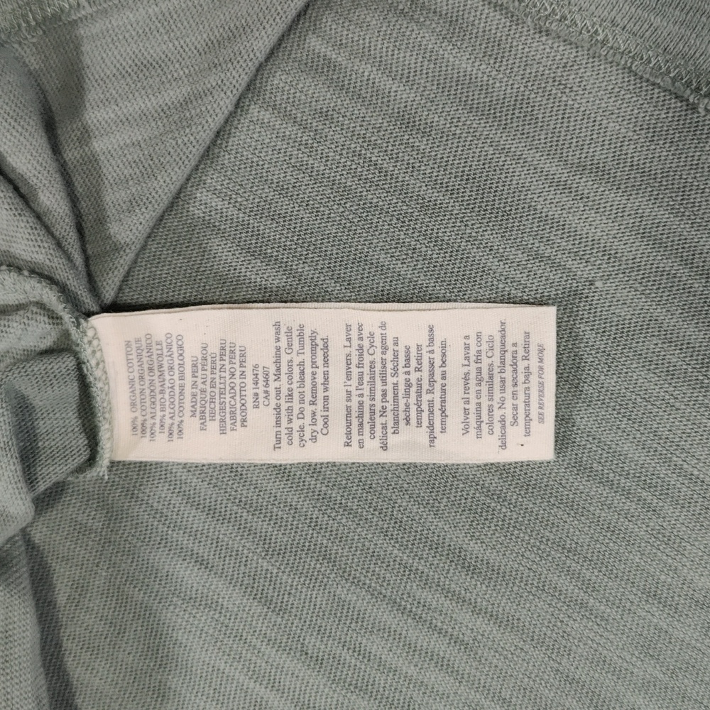 522. Faherty Sunwashed Slub Muscle Tank | Color: Sage Creek - Picture 6 of 8
